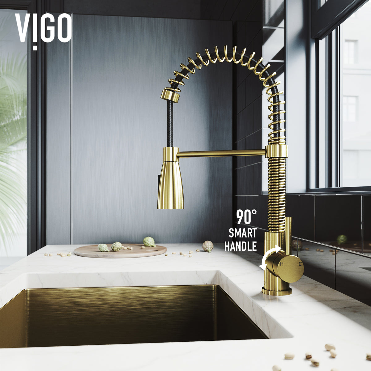 Brant Pull‑Down Spray Kitchen Faucet