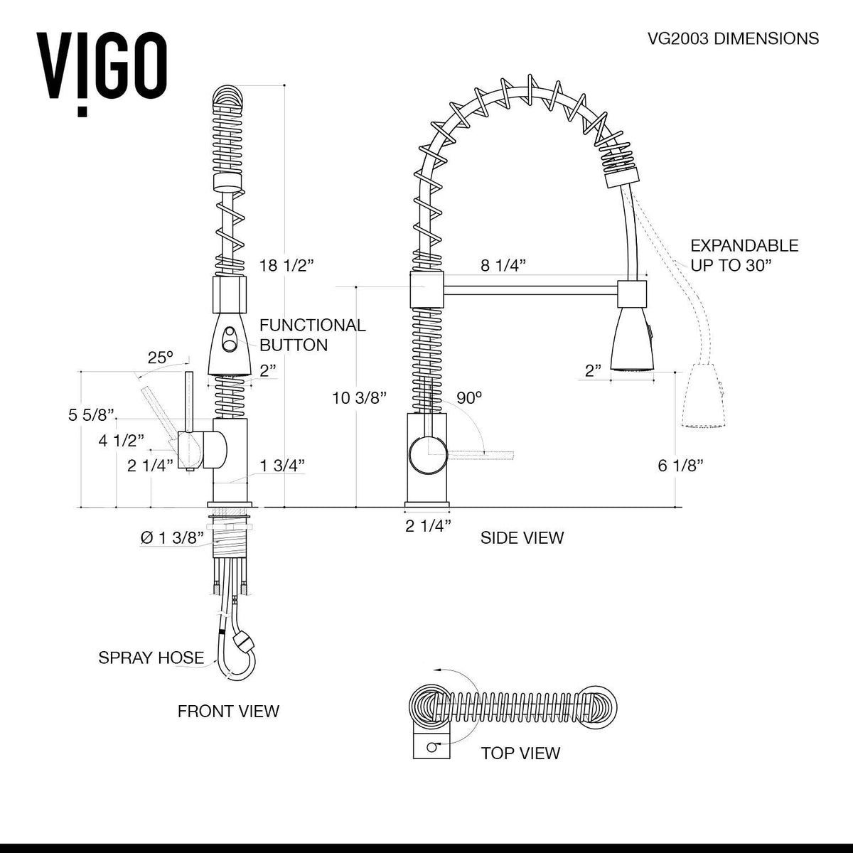 Brant Pull‑Down Spray Kitchen Faucet