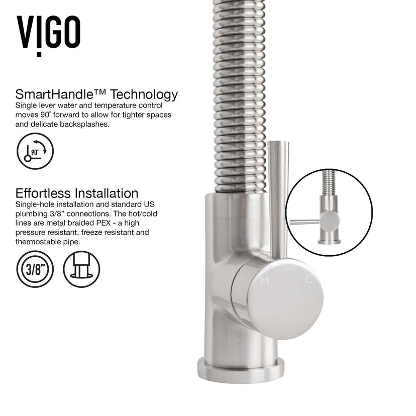 Brant Pull‑Down Spray Kitchen Faucet