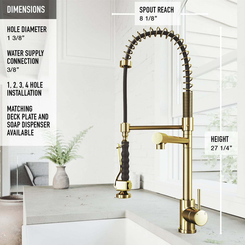 Zurich Pull-Down Kitchen Faucet