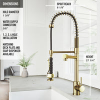Zurich Pull-Down Kitchen Faucet