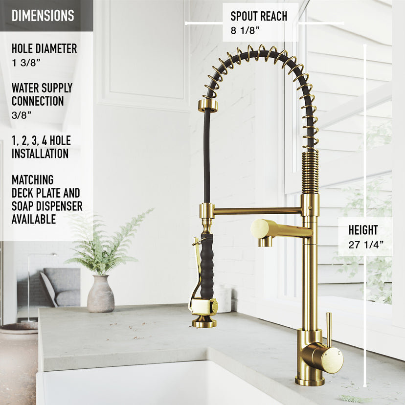 Zurich Pull-Down Kitchen Faucet