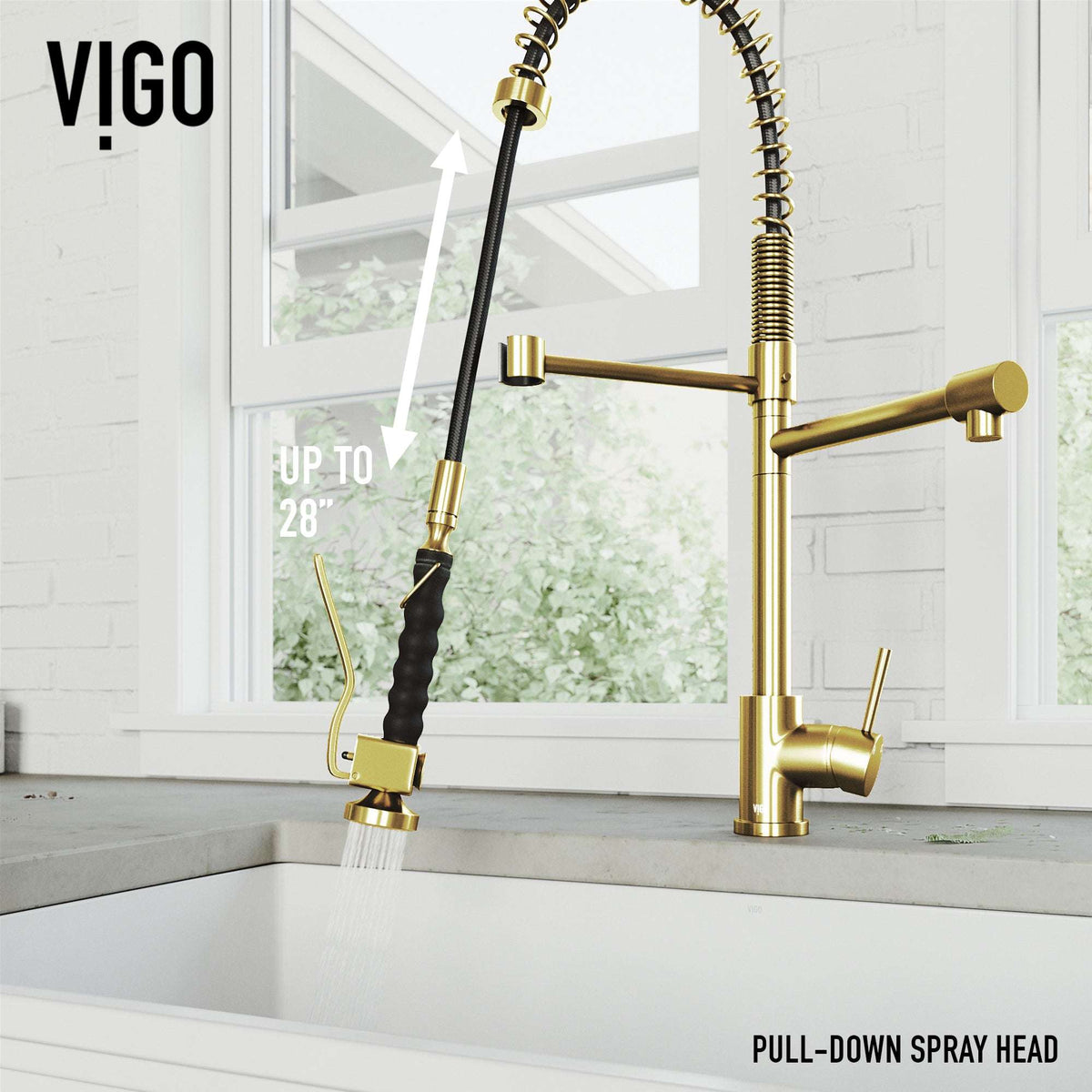 Zurich Pull-Down Kitchen Faucet