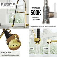 Zurich Pull-Down Kitchen Faucet