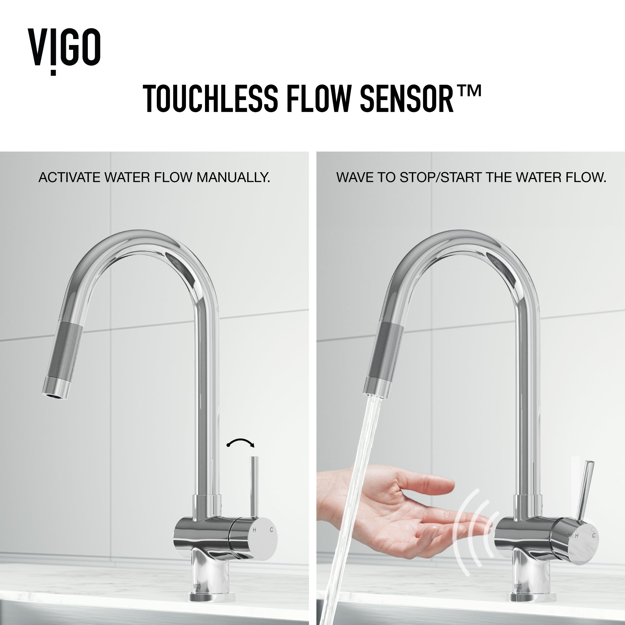 Modern kitchen faucet with ceramic valve, high-arc design, and included mounting hardware