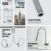 Chrome single handle faucet with ceramic disc cartridge and spot-resistant surface