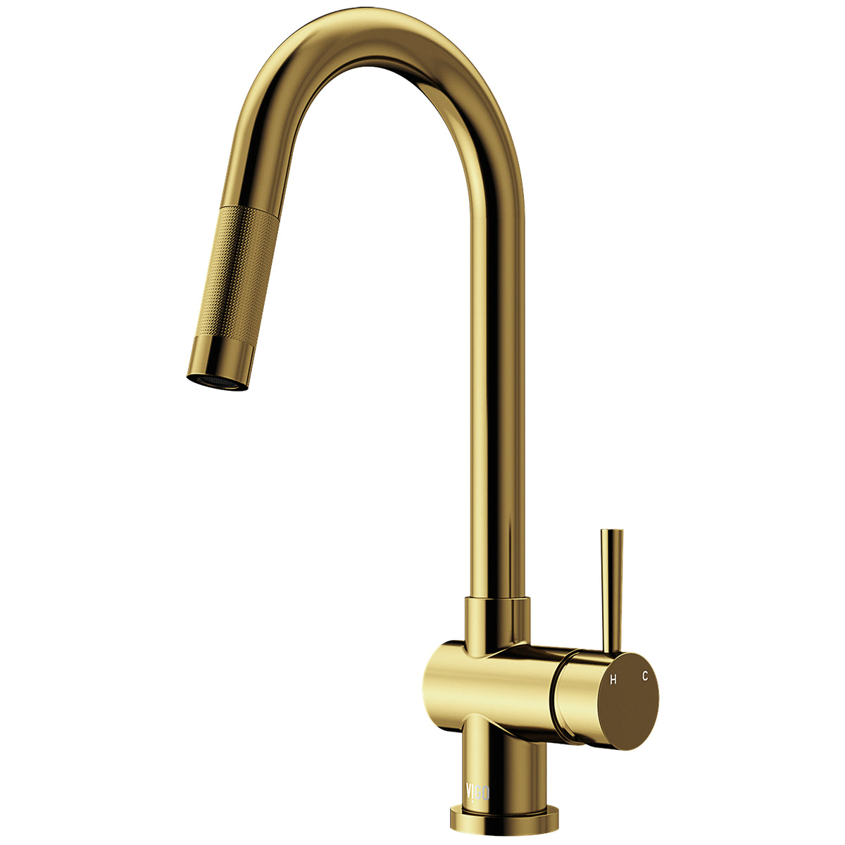 Modern deck mount kitchen faucet with ceramic disc cartridge and 360-degree swivel