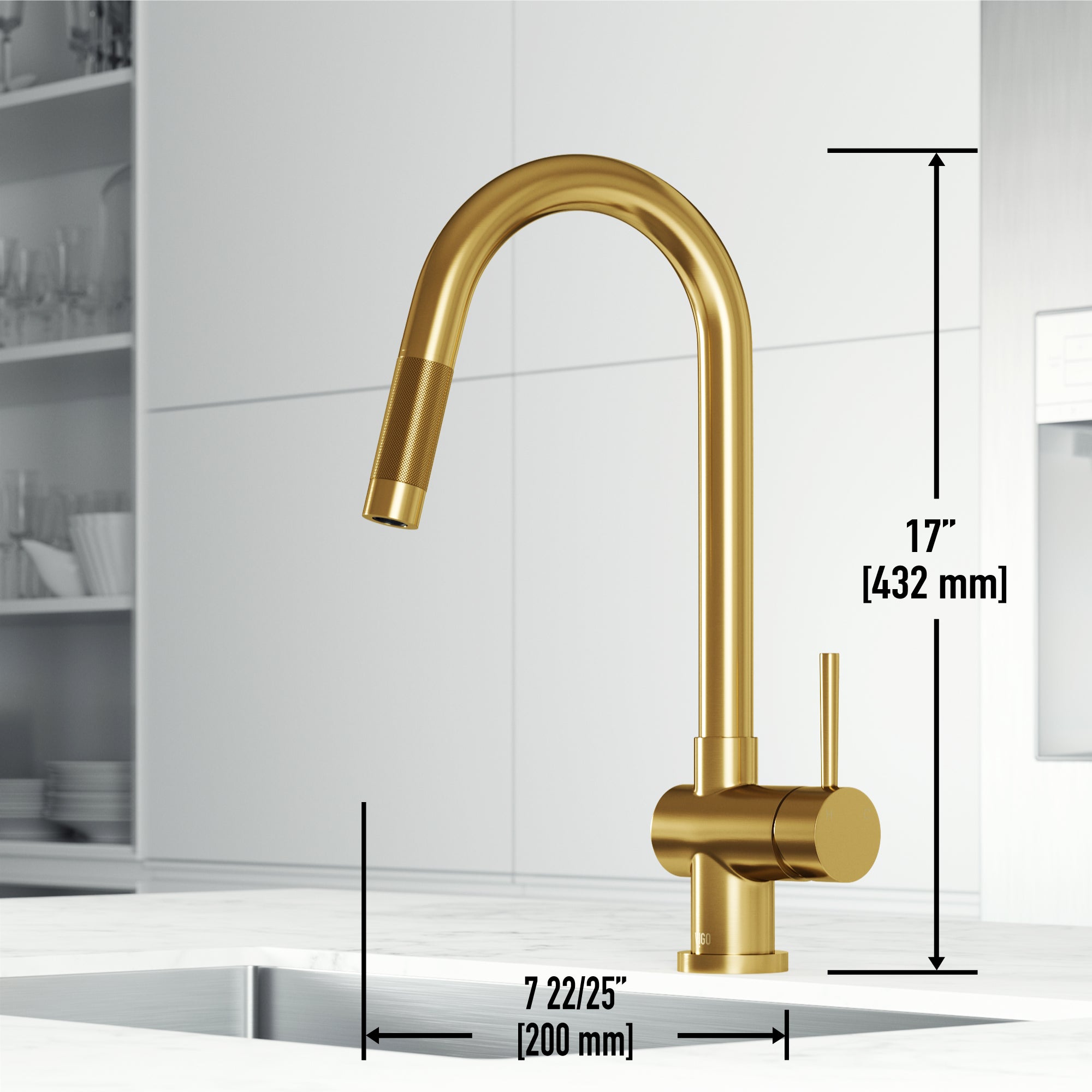 Gramercy 17 in. H Smart Pull-Down Touchless Faucet – VIGO