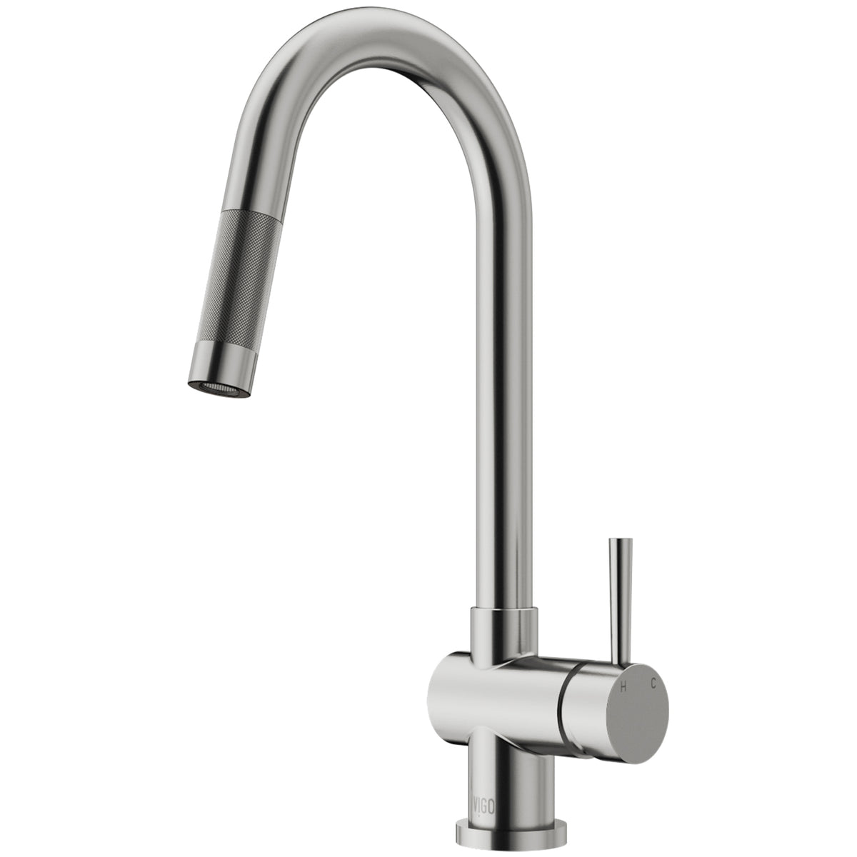 Deck-mounted single handle faucet with lever handle and spot-resistant finish