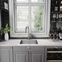 Single mode sprayer kitchen faucet with secure docking and swivel spout