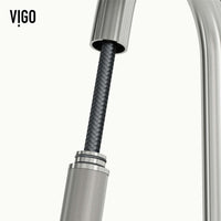 Modern touchless kitchen faucet in stainless steel with ceramic disc cartridge