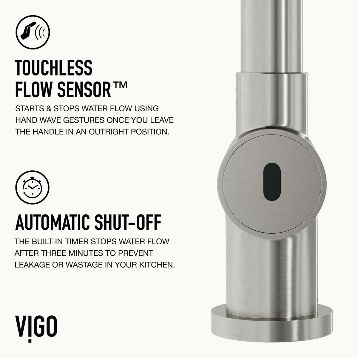 Deck-mounted touchless faucet with included hose and mounting materials