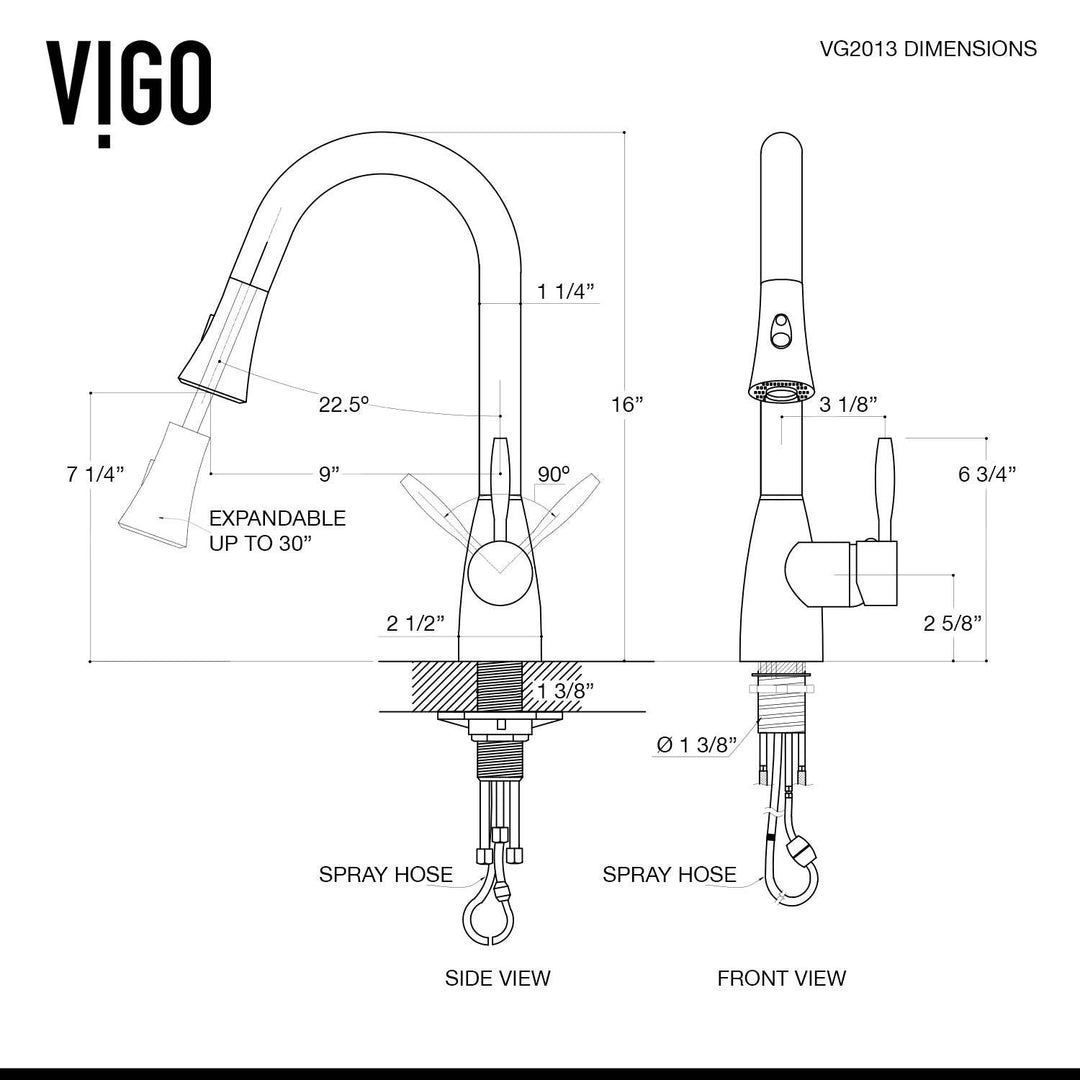 Modern deck-mounted kitchen faucet with ceramic disc valve and 360-degree swivel spout