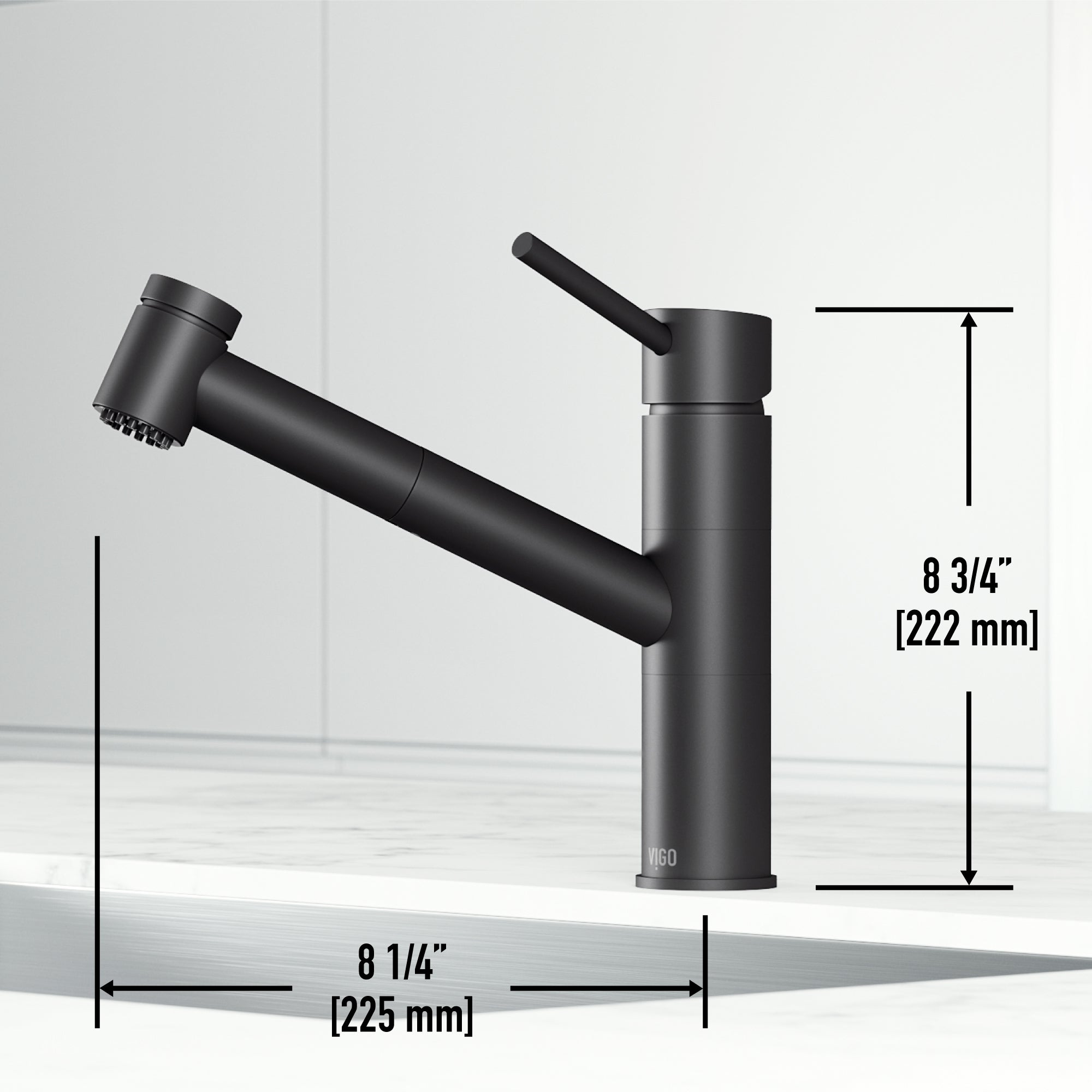 Branson – Single Handle Pull-Out Spray Kitchen Faucet– VIGO