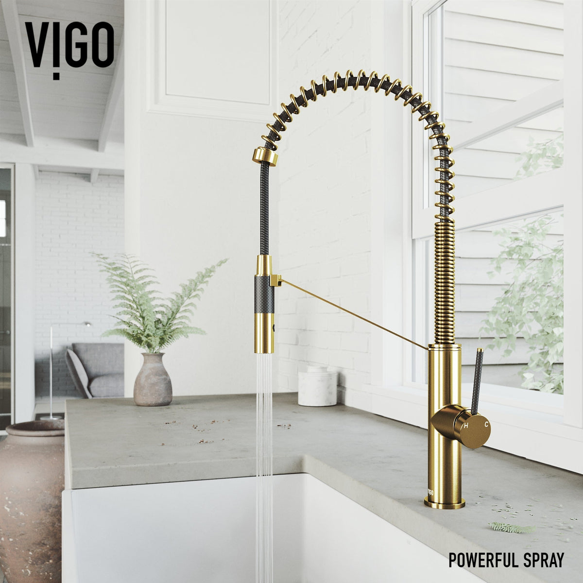 Deck mount faucet with included mounting hardware, supply lines, and compression connection