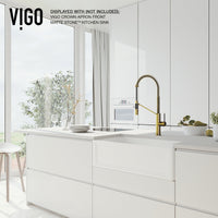Pull-down faucet with secure docking, spot-resistant finish, and deck-mounted installation