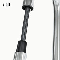 Modern deck-mounted kitchen faucet with touchless sensor and 360-degree swivel spout