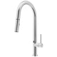 Touchless kitchen faucet with ceramic valve and pull-down sprayer for modern kitchens