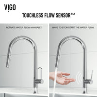 Deck-mount kitchen faucet with gooseneck spout and compression connections