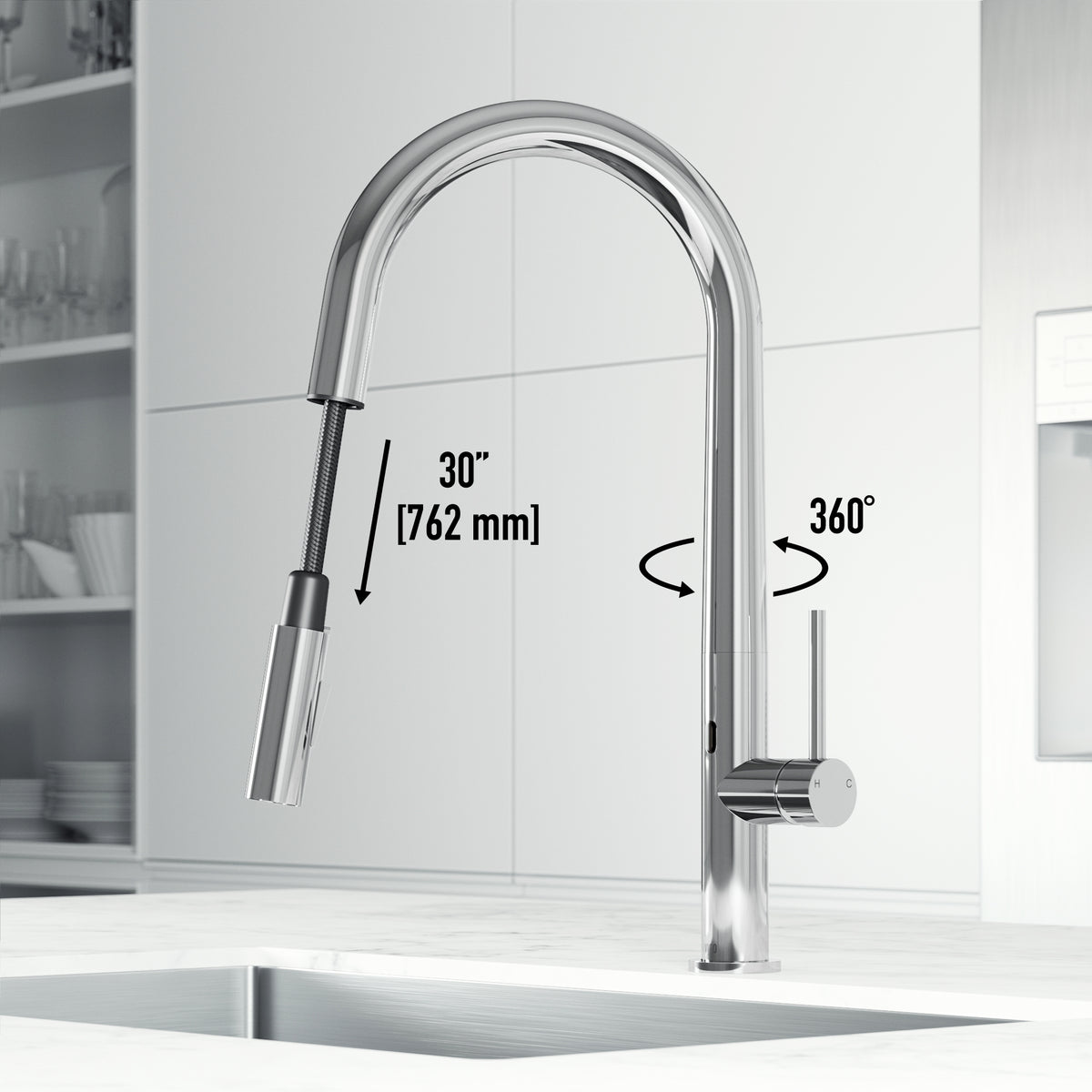 Greenwich Touchless Pull-Down Kitchen Faucet