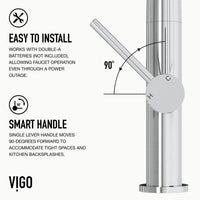 Deck-mounted pull-down faucet with dual-mode spray and chrome finish