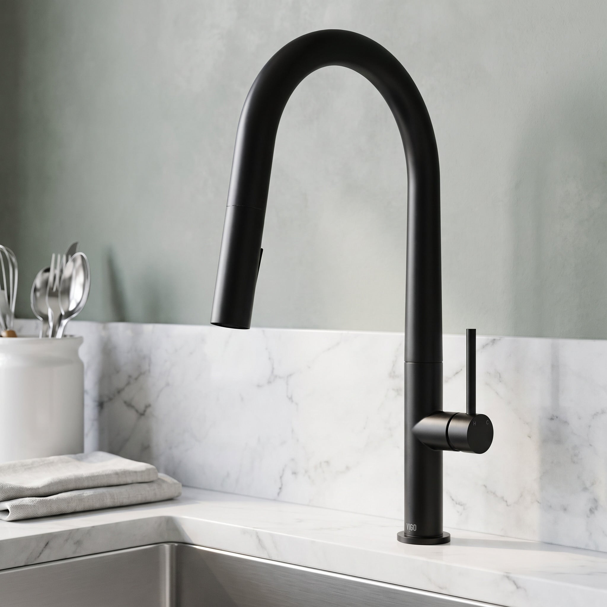 Pinto basin number 掛時計 298x48mm Greenwich – Single Handle Pull-Down Sprayer Kitchen Faucet– VIGO