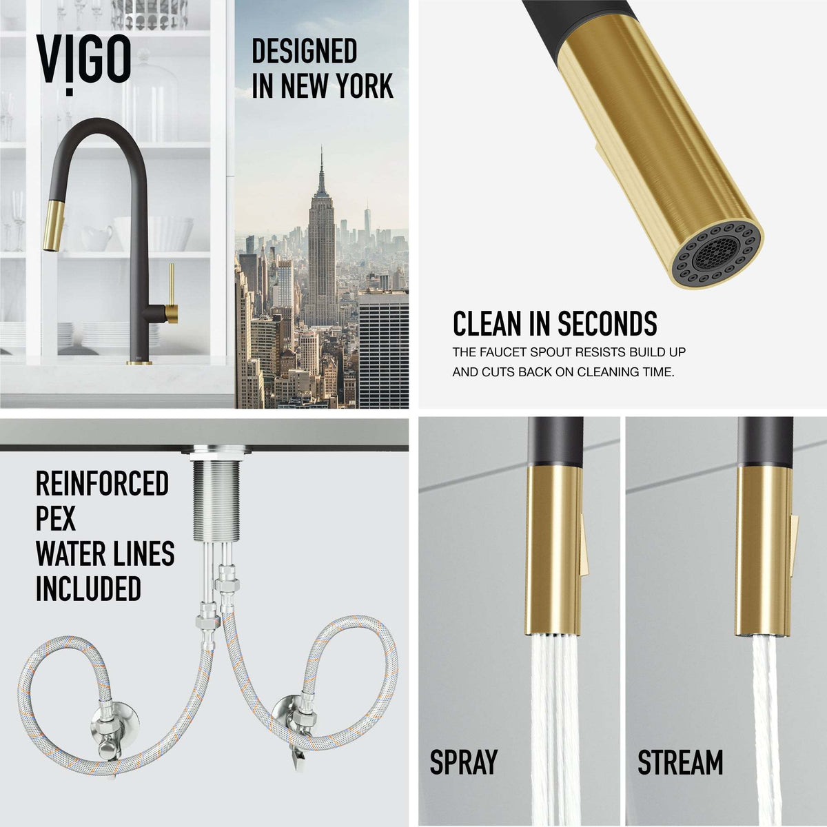 Greenwich Pull-Down Spray Kitchen Faucet