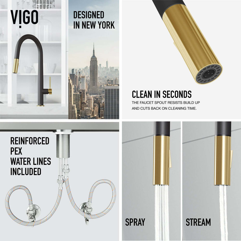 Greenwich Pull-Down Spray Kitchen Faucet