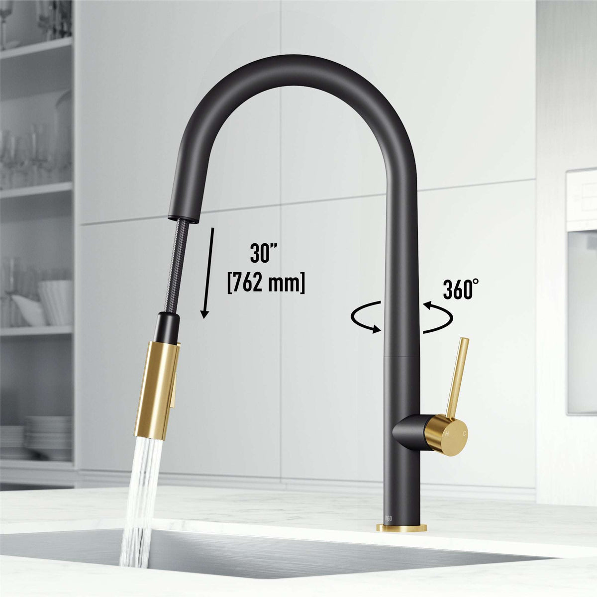 Greenwich Pull-Down Spray Kitchen Faucet