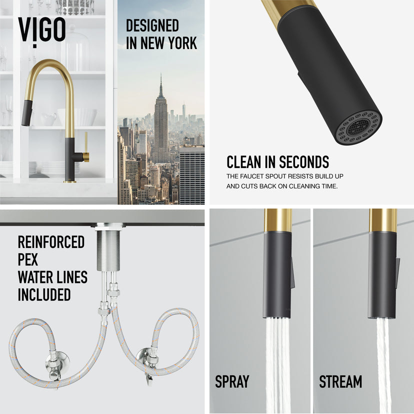 Greenwich Pull-Down Spray Kitchen Faucet