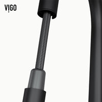 Modern deck-mounted faucet with touchless sensor and 360-degree swivel gooseneck spout