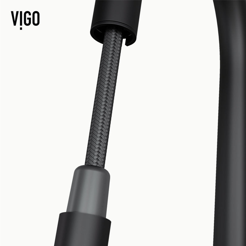 Modern deck-mounted faucet with touchless sensor and 360-degree swivel gooseneck spout
