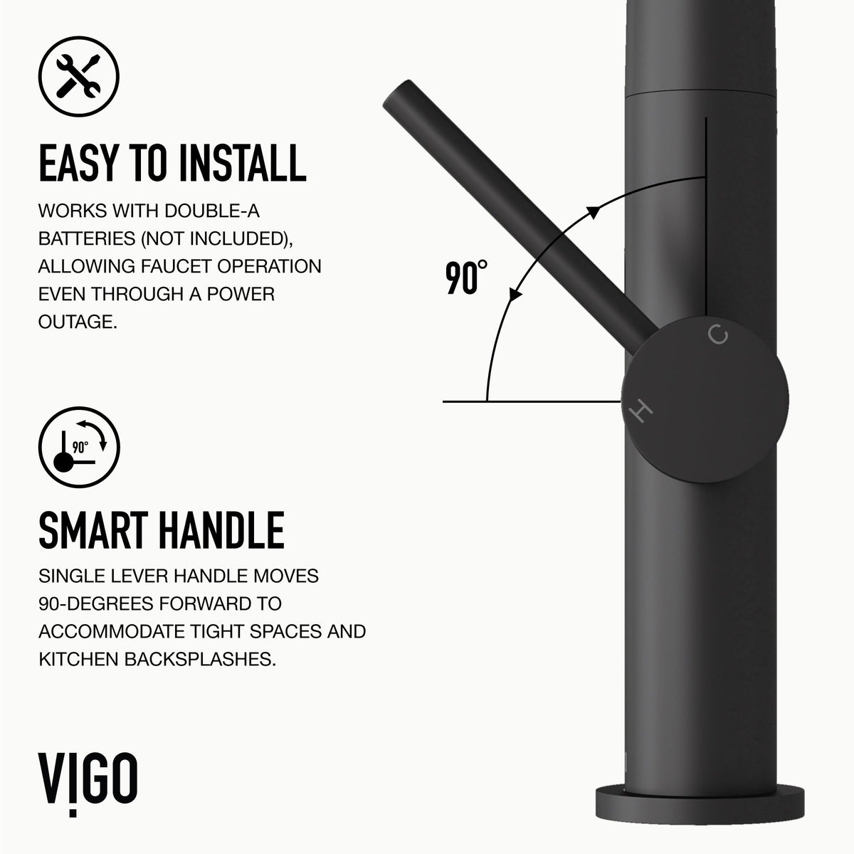 Deck-mounted pull-down faucet with dual-mode spray and matte black finish