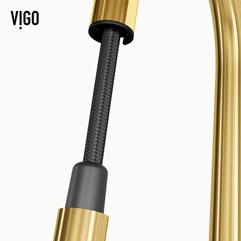 Modern deck-mounted faucet with touchless sensor and 360-degree swivel gooseneck spout