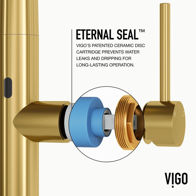 Modern contemporary kitchen faucet with touchless activation and spot-resistant surface