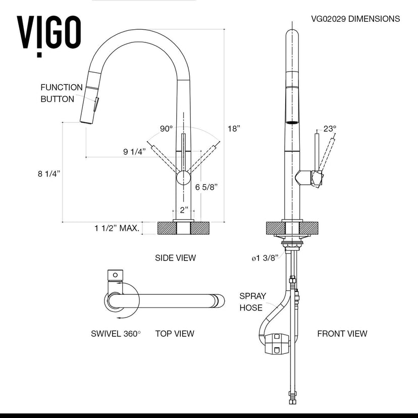 Greenwich Pull-Down Spray Kitchen Faucet