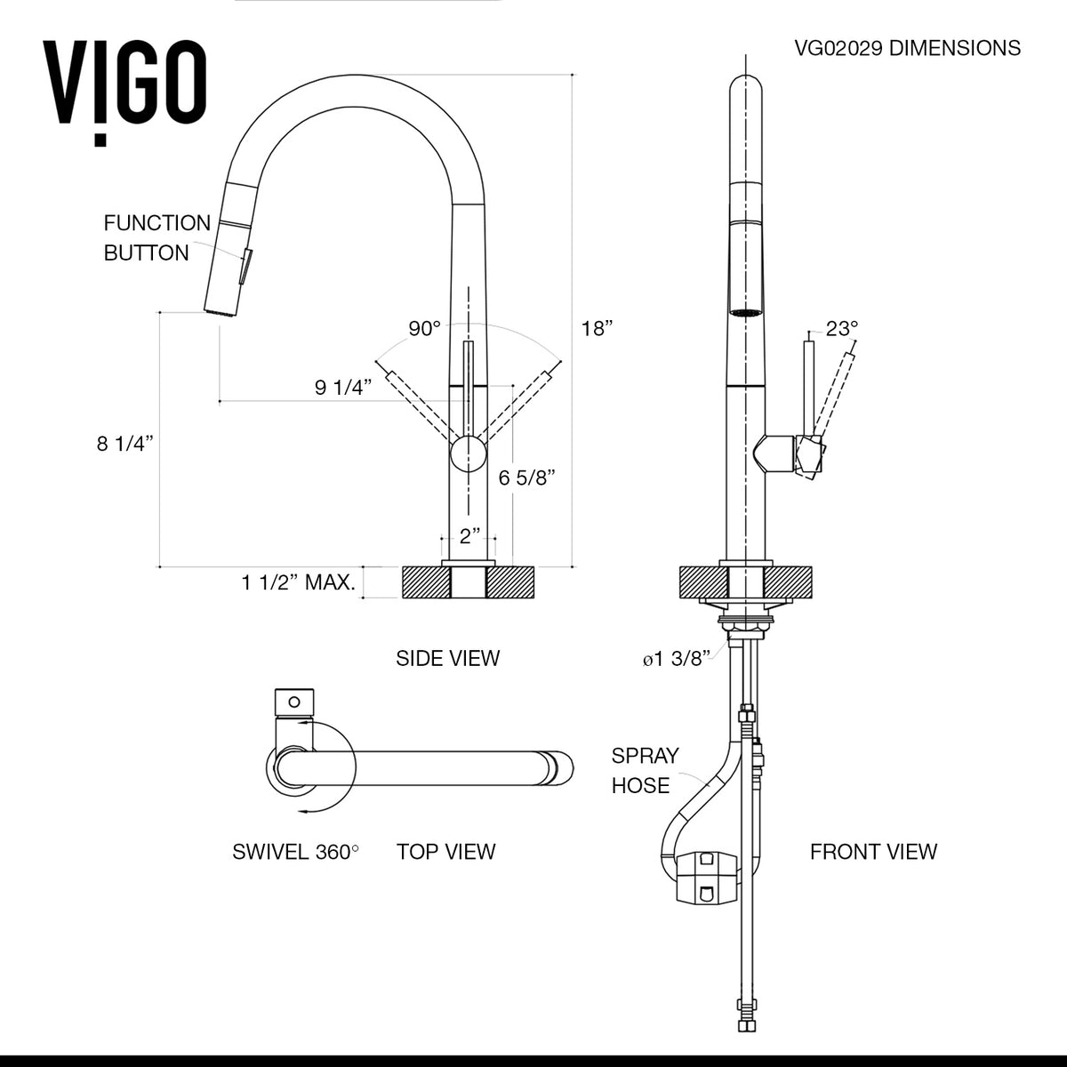 Greenwich Pull-Down Spray Kitchen Faucet