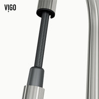 Modern deck-mounted faucet with touchless sensor and 360-degree swivel gooseneck spout