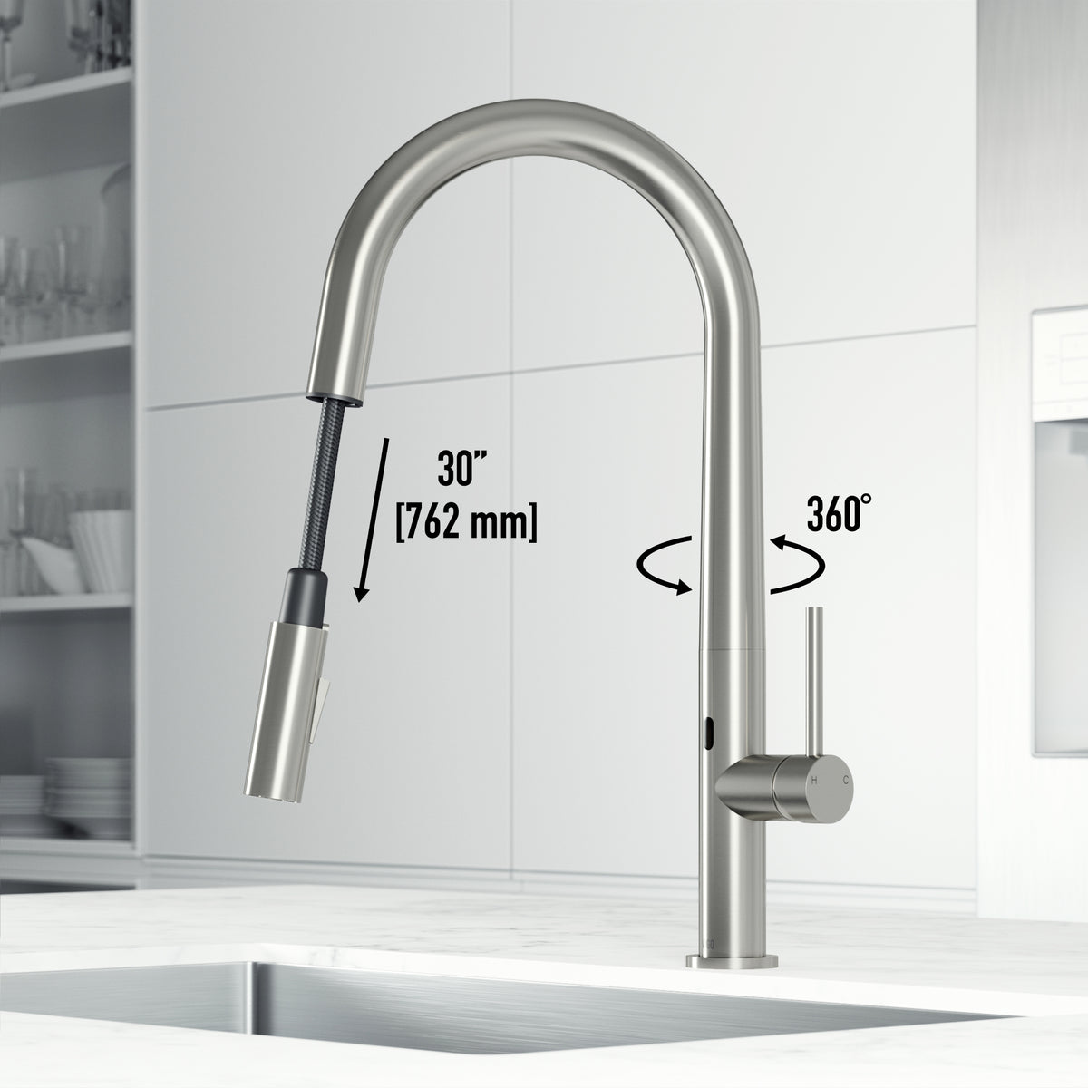Greenwich Touchless Pull-Down Kitchen Faucet