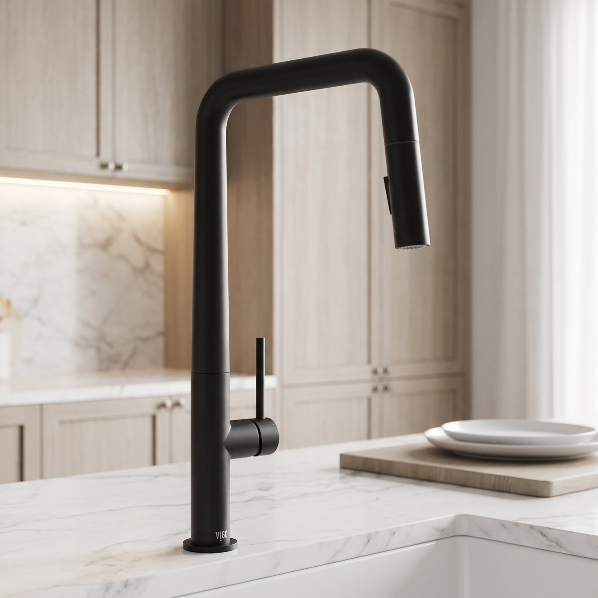 Parsons Single Handle Pull-Down Sprayer Kitchen Faucet