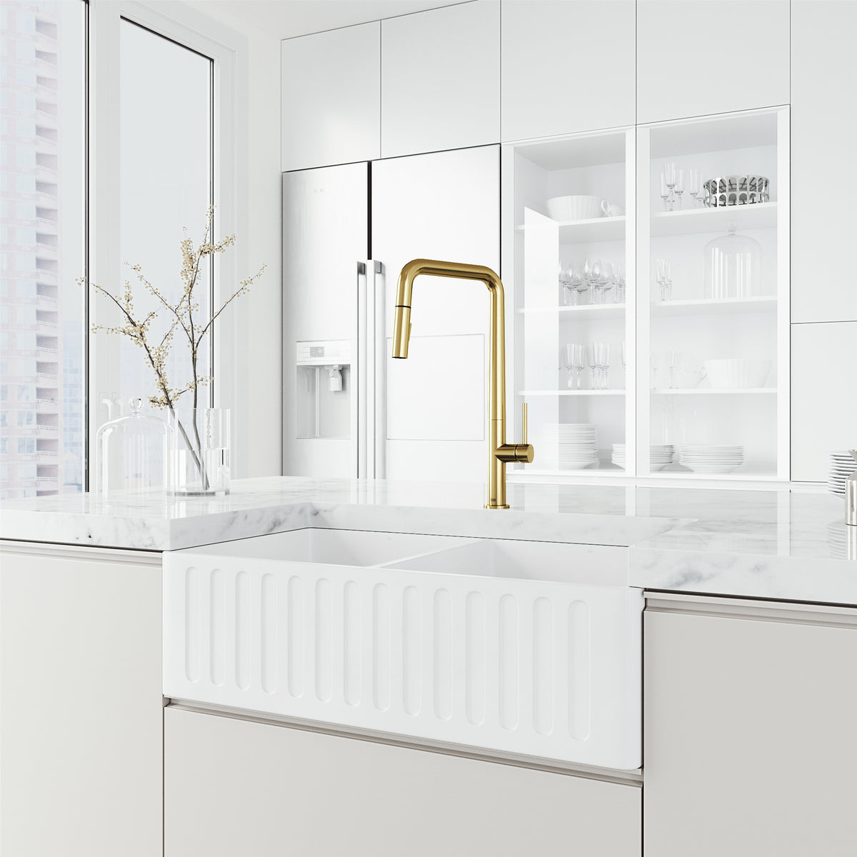 Parsons Single Handle Pull-Down Sprayer Kitchen Faucet