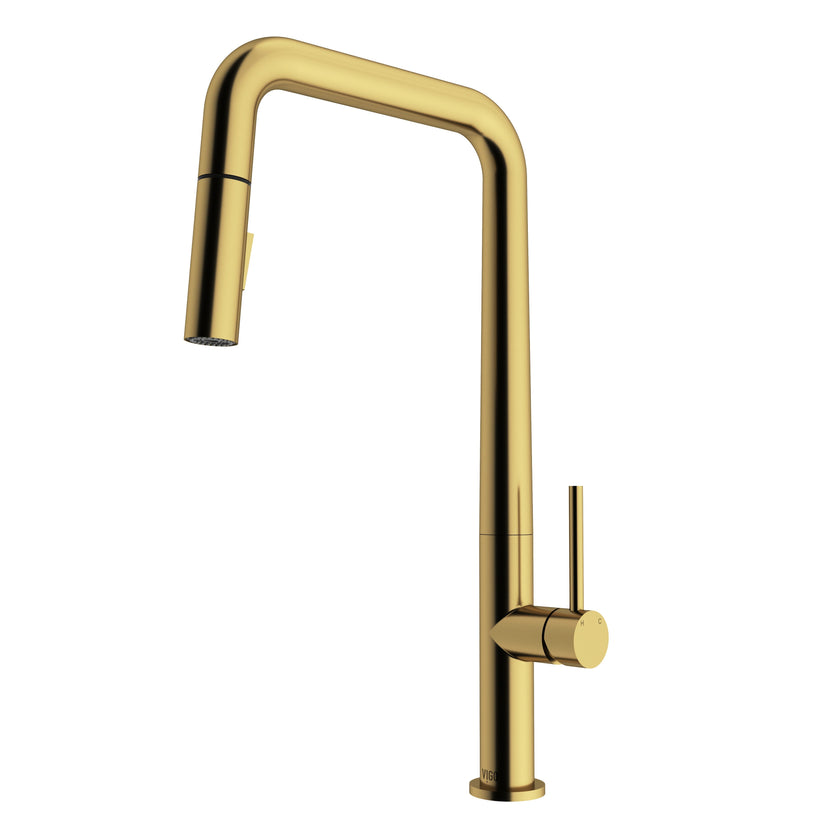 Deck mount kitchen faucet with pull-down sprayer and dual-mode spray function