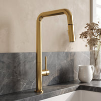 Parsons Single Handle Pull-Down Sprayer Kitchen Faucet