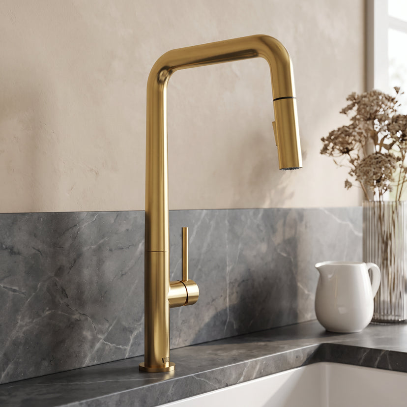 Parsons Single Handle Pull-Down Sprayer Kitchen Faucet