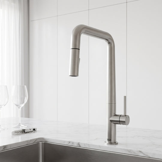 Parsons Single Handle Pull-Down Sprayer Kitchen Faucet