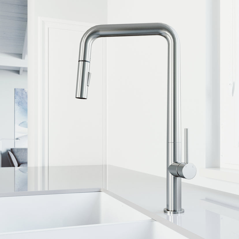 Parsons Single Handle Pull-Down Sprayer Kitchen Faucet