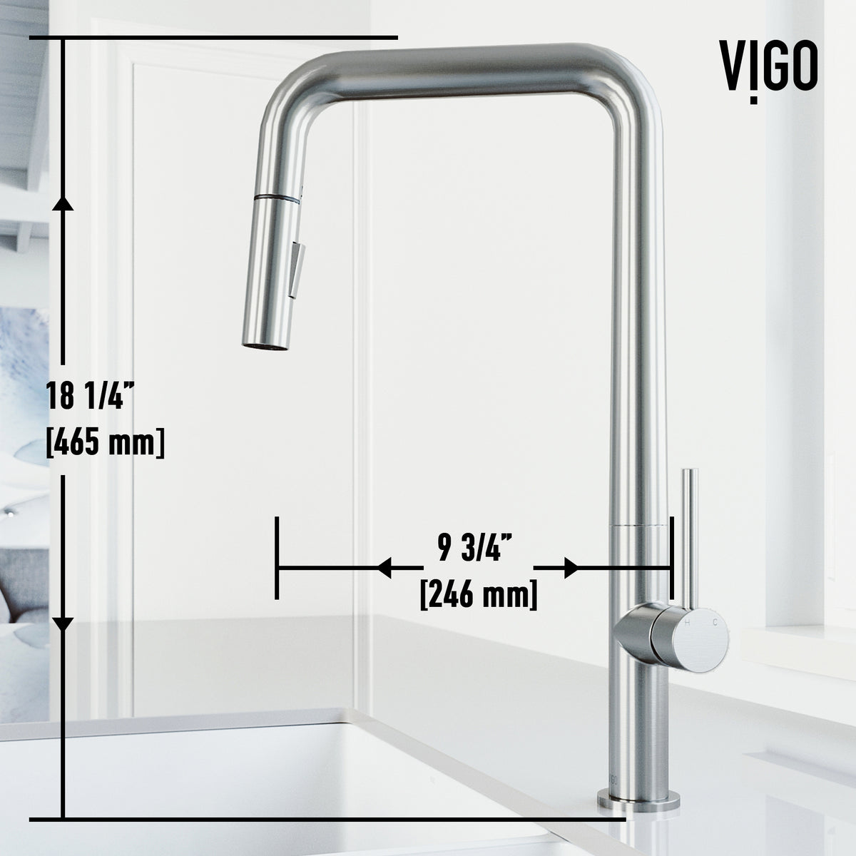 Parsons Single Handle Pull-Down Sprayer Kitchen Faucet