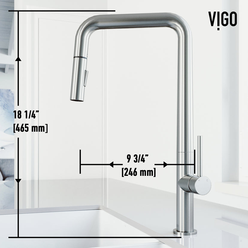 Parsons Single Handle Pull-Down Sprayer Kitchen Faucet