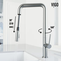 Parsons Single Handle Pull-Down Sprayer Kitchen Faucet