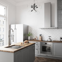 Single handle kitchen faucet with dual-mode sprayer and 360-degree spout swivel in stainless steel